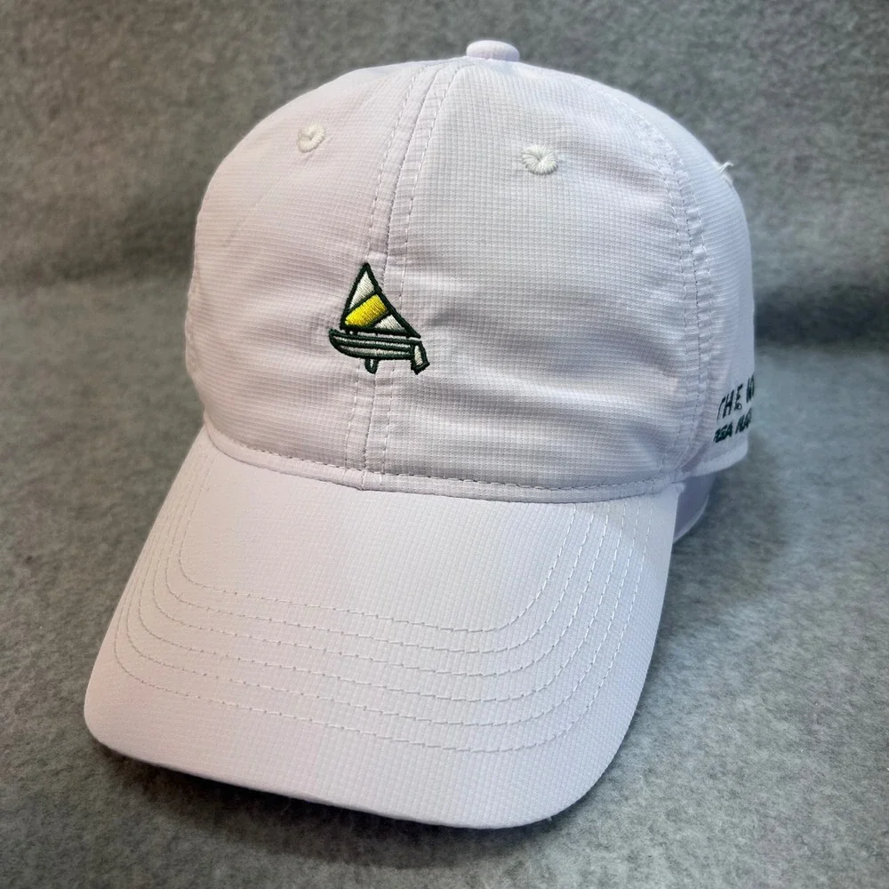 PGA National Sailboat Logo Mens White The Match Golf Hat Adjustable OSFM